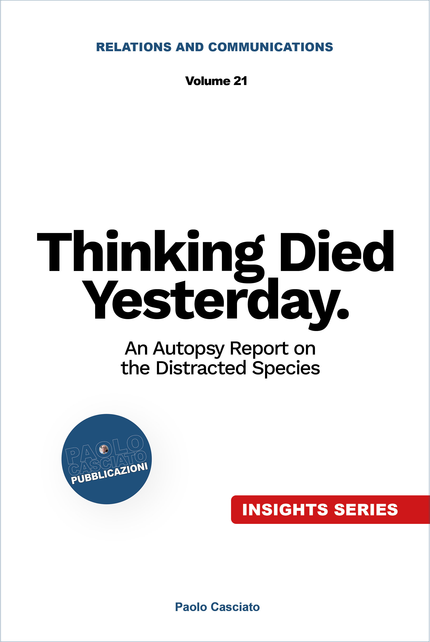 Cover of Thinking Died Yesterday